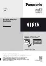 Preview for 1 page of Panasonic TX-40CXC725 Operating Instructions Manual