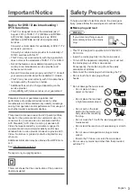 Предварительный просмотр 3 страницы Panasonic TX-40DS630E Operating Instructions Manual