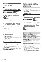 Предварительный просмотр 22 страницы Panasonic TX-40DSN638 Operating Instructions Manual