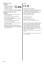 Preview for 6 page of Panasonic TX-40DSU401 Operating Instructions Manual