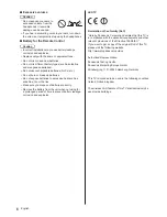 Preview for 6 page of Panasonic TX-40DX600B Viera Operating Instructions Manual