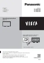 Panasonic TX-40DX650E Operating Instructions Manual preview