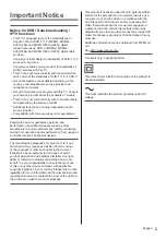 Preview for 3 page of Panasonic TX-40DX700E Operating Instructions Manual