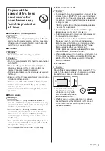 Preview for 5 page of Panasonic TX-40DX700F Operating Instructions Manual