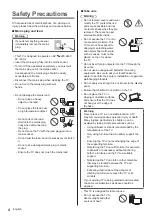 Предварительный просмотр 4 страницы Panasonic TX-40DXM710 Operating Instructions Manual