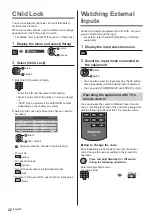 Предварительный просмотр 22 страницы Panasonic TX-40DXW604 Operating Instructions Manual