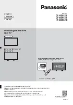 Предварительный просмотр 1 страницы Panasonic TX-40EX613E Operating Instructions Manual