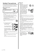 Предварительный просмотр 4 страницы Panasonic TX-40EXW735 Operating Instructions Manual