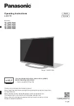 Preview for 1 page of Panasonic TX-40FXT686 Operating Instructions Manual