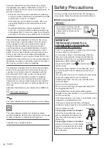 Preview for 4 page of Panasonic TX-40GX800B Operating Instructions Manual