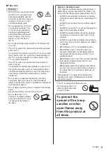 Предварительный просмотр 5 страницы Panasonic TX-40HX810E Operating Instructions Manual