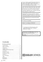 Preview for 2 page of Panasonic TX-40HX820E Operating Instructions Manual