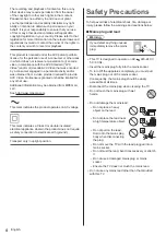 Preview for 4 page of Panasonic TX-40HX820E Operating Instructions Manual