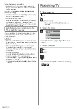 Предварительный просмотр 22 страницы Panasonic TX-40HX820E Operating Instructions Manual