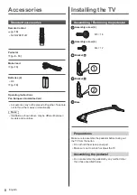 Preview for 8 page of Panasonic TX-40HX830E Operating Instructions Manual