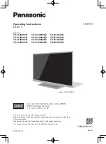 Panasonic TX-40JX850B Operating Instructions Manual предпросмотр