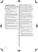 Предварительный просмотр 4 страницы Panasonic TX-40JX850B Operating Instructions Manual