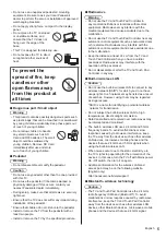 Preview for 5 page of Panasonic TX-42ASE650 Operating Instructions Manual