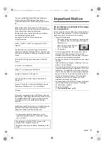 Preview for 3 page of Panasonic TX-42LZ 150 Series Operating Instructions Manual