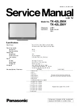 Panasonic TX-42LZ80X Service Manual preview