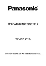 Предварительный просмотр 1 страницы Panasonic TX-43D302B Operating Instructions Manual