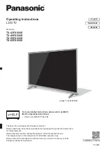 Preview for 1 page of Panasonic TX-43FX600E Assembly Instructions Manual