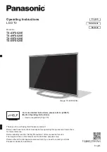 Preview for 1 page of Panasonic TX-43FX620E Operating Instructions Manual