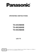 Panasonic TX-43GX680B Operating Instructions Manual preview