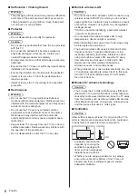 Предварительный просмотр 6 страницы Panasonic TX-43HX 97 Series Operating Instructions Manual