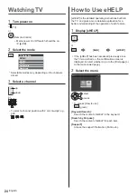 Предварительный просмотр 24 страницы Panasonic TX-43HX 97 Series Operating Instructions Manual