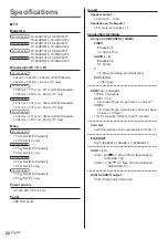 Предварительный просмотр 28 страницы Panasonic TX-43HX 97 Series Operating Instructions Manual