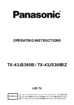 Panasonic TX-43JS360B Operating Instructions Manual предпросмотр