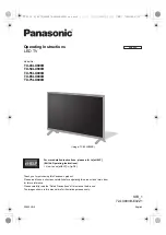 Panasonic TX-43LX800B Operating Instructions Manual предпросмотр