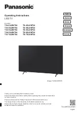 Panasonic TX-43LXW704 Operating Instructions Manual preview