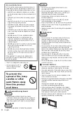 Предварительный просмотр 6 страницы Panasonic TX-43LXW704 Operating Instructions Manual