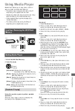 Предварительный просмотр 21 страницы Panasonic TX-43LXW704 Operating Instructions Manual