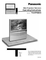 Panasonic TX-47P600H Operating Instructions Manual preview