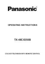 Panasonic TX-48CX350B Operating Instructions Manual preview