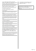 Предварительный просмотр 3 страницы Panasonic TX-48JZ 984 Series Operating Instructions Manual