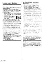 Предварительный просмотр 4 страницы Panasonic TX-48JZ980E Operating Instructions Manual