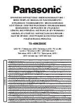 Panasonic TX-48MZ800E Operating Instructions Manual preview