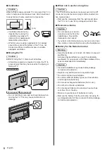 Предварительный просмотр 8 страницы Panasonic TX-49JX940E Operating Instructions Manual