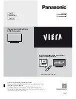 Preview for 1 page of Panasonic TX-50AS520E Operating Instructions Manual