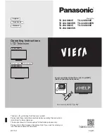 Preview for 1 page of Panasonic TX-50AS600E Operating Instructions Manual