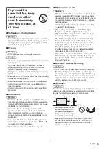 Предварительный просмотр 5 страницы Panasonic TX-50DX750F Operating Instructions Manual