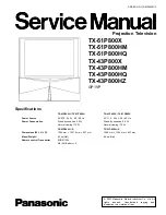 Preview for 1 page of Panasonic TX-51P800X Service Manual