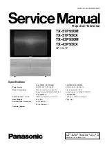 Предварительный просмотр 1 страницы Panasonic TX-51P950M Service Manual