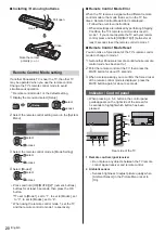 Preview for 20 page of Panasonic TX-551000B Operating Instructions Manual