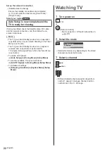 Preview for 22 page of Panasonic TX-551000B Operating Instructions Manual