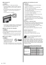 Предварительный просмотр 8 страницы Panasonic TX-55980E Operating Instructions Manual